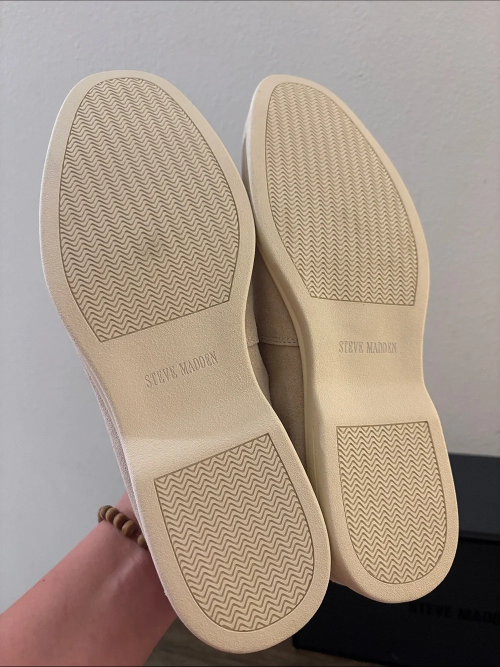 NIB [Steve Madden] Linux Slip-On Loafer Shoes Beige Suede Men’s Multiple Sizes